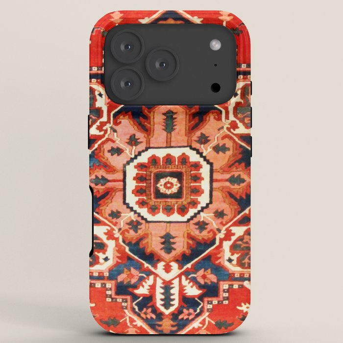 Heriz Serapi Azerbaijan Antique Persian Rug Print iPhone Case Gallery Image 7