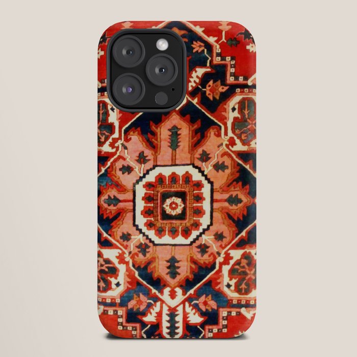 Heriz Serapi Azerbaijan Antique Persian Rug Print iPhone Case Gallery Image 20