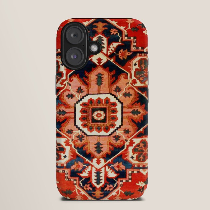 Heriz Serapi Azerbaijan Antique Persian Rug Print iPhone Case Gallery Image 9