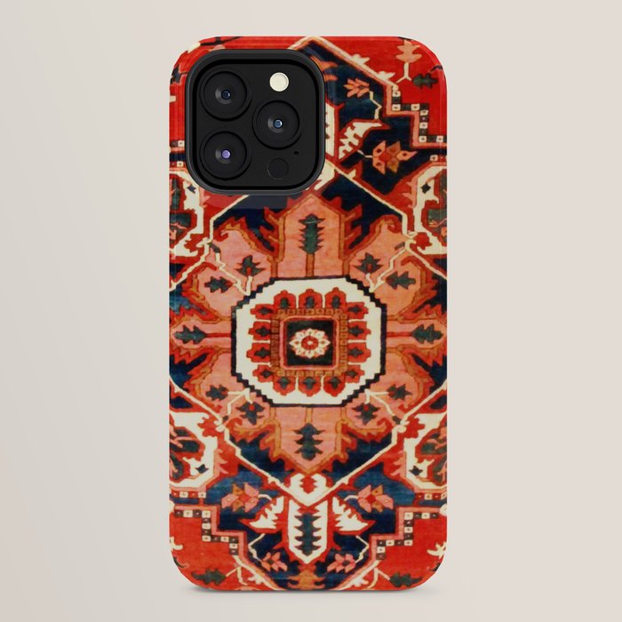 Heriz Serapi Azerbaijan Antique Persian Rug Print iPhone Case Gallery Image 32