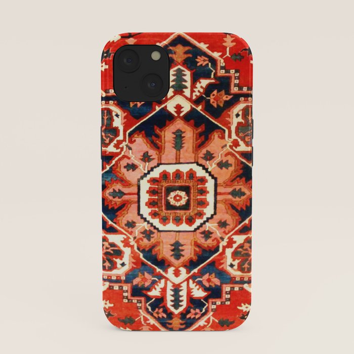 Heriz Serapi Azerbaijan Antique Persian Rug Print iPhone Case Gallery Image 37