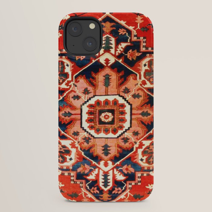 Heriz Serapi Azerbaijan Antique Persian Rug Print iPhone Case Gallery Image 30