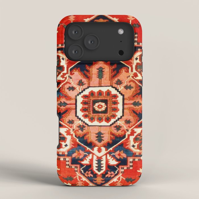 Heriz Serapi Azerbaijan Antique Persian Rug Print iPhone Case Gallery Image 4