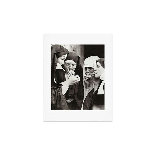 Nuns Smoking Art Print Gallery Image 2