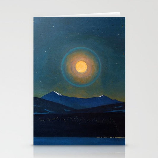 "Moonlight, Winter" by Rockwell Kent (1940) Stationery Card Gallery Image 1