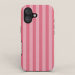 Large Nantucket Red Cabana Tent Stripes iPhone Case Gallery Image 1