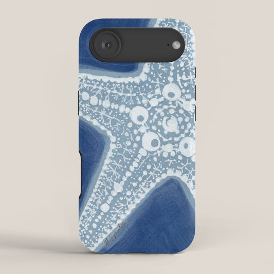 Starfish Blue and White iPhone Case Gallery Image 2