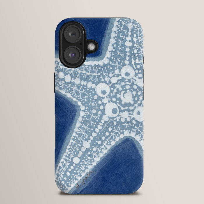 Starfish Blue and White iPhone Case Gallery Image 13