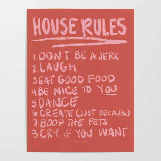 House Rules Art Print Poster Gallery Image 2