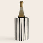 Black Vertical Lines Wine Chiller Gallery Image 1