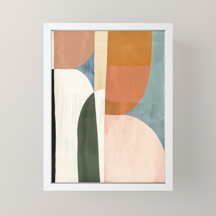Soft Modern Abstract Shapes III Mini Art Print Gallery Image 4