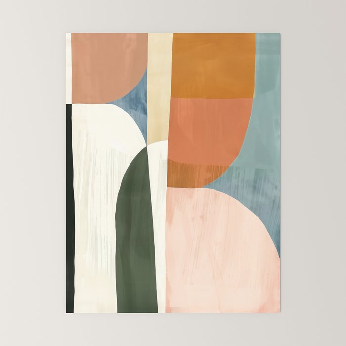Soft Modern Abstract Shapes III Mini Art Print Gallery Image 6