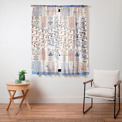 Floral Garden Persian Rug Print Window Curtain Gallery Image 15