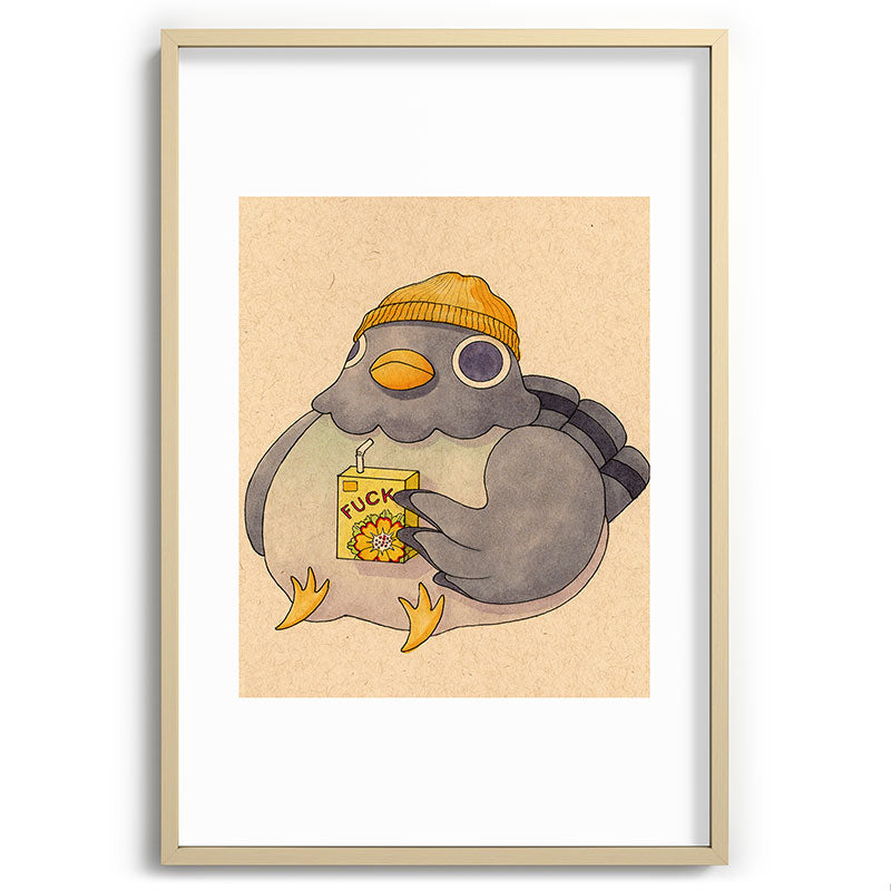 'Fuck' Pigeon 07 Framed Art Print Gallery Image 102