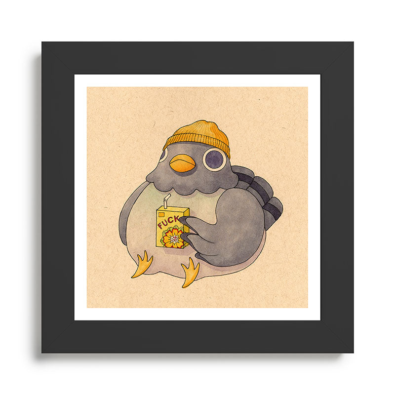 'Fuck' Pigeon 07 Framed Art Print Gallery Image 46