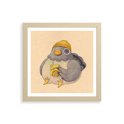 'Fuck' Pigeon 07 Framed Art Print Gallery Image 71