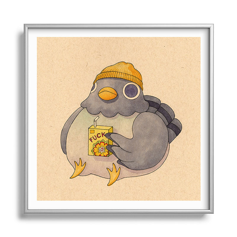 'Fuck' Pigeon 07 Framed Art Print Gallery Image 140