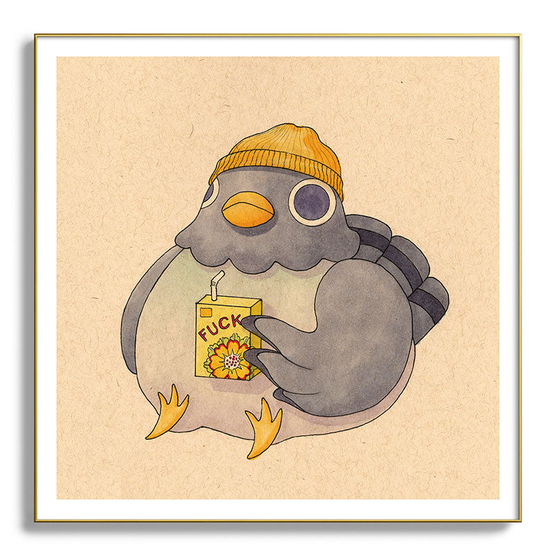 'Fuck' Pigeon 07 Framed Art Print Gallery Image 139