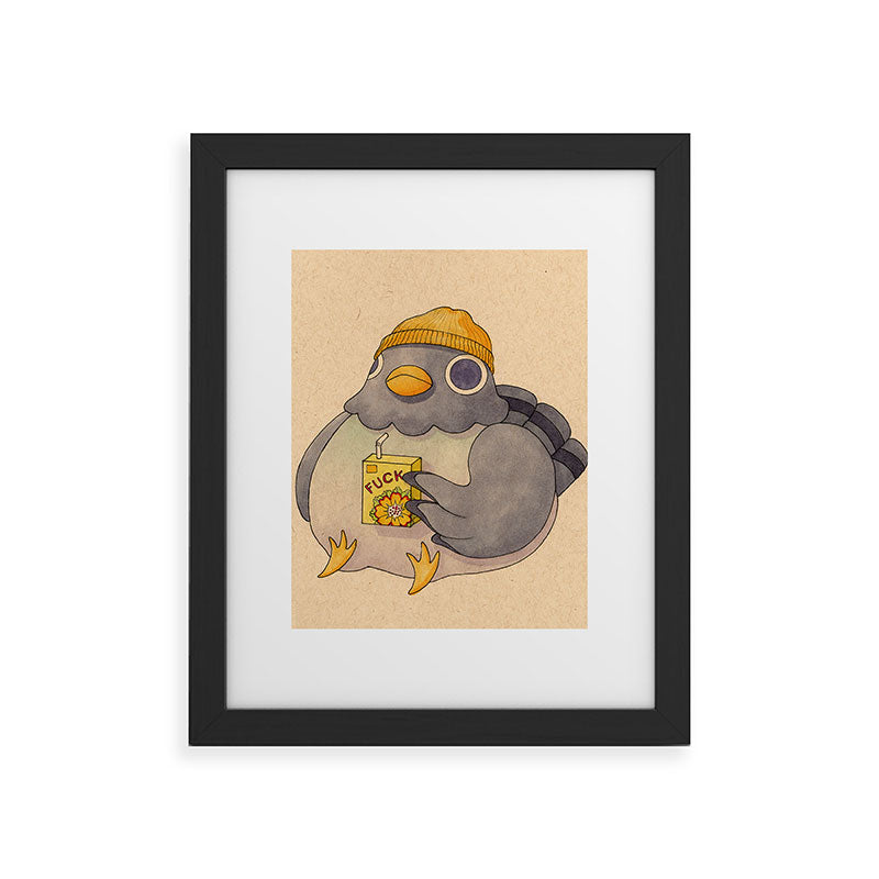 'Fuck' Pigeon 07 Framed Art Print Gallery Image 47
