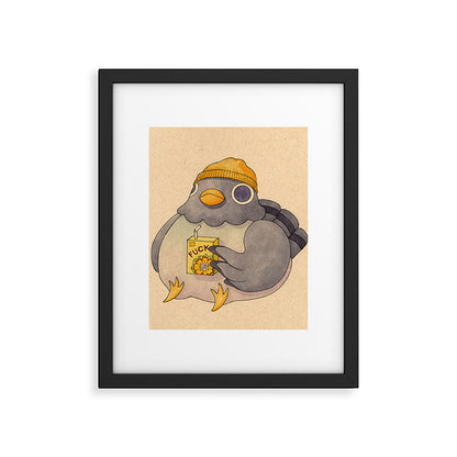 'Fuck' Pigeon 07 Framed Art Print Gallery Image 3