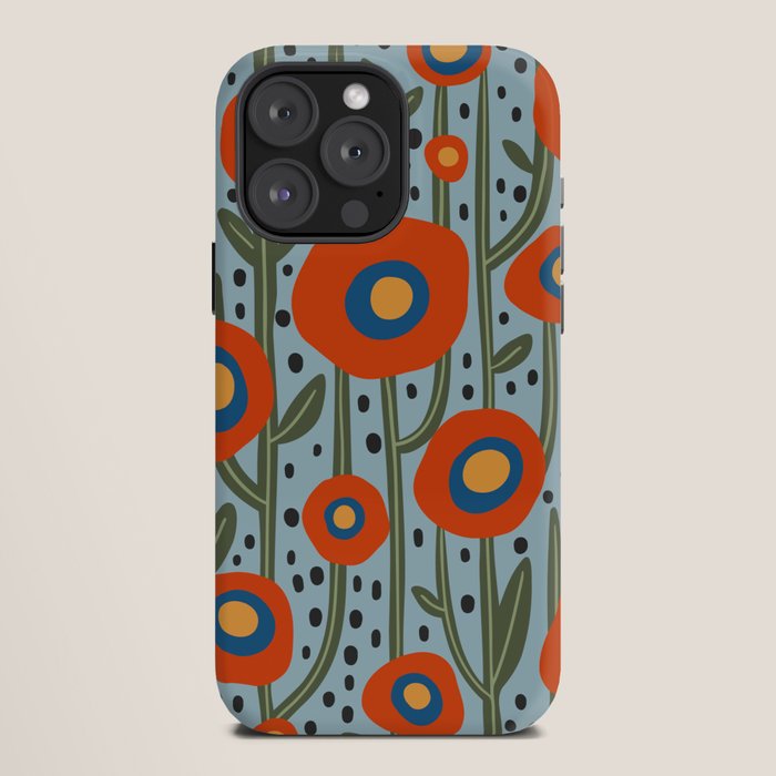 Flower Market Amsterdam, Modern Retro Flower Print iPhone Case Gallery Image 12