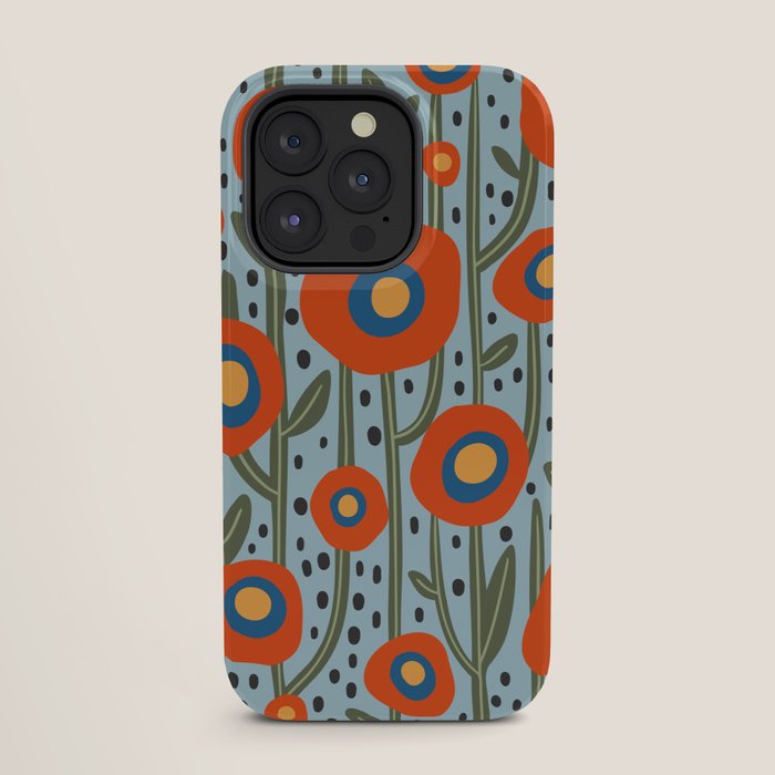 Flower Market Amsterdam, Modern Retro Flower Print iPhone Case Gallery Image 27