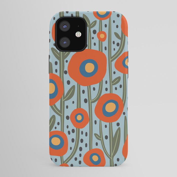 Flower Market Amsterdam, Modern Retro Flower Print iPhone Case Gallery Image 41