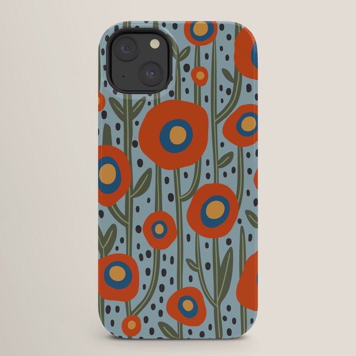 Flower Market Amsterdam, Modern Retro Flower Print iPhone Case Gallery Image 26