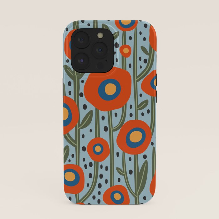 Flower Market Amsterdam, Modern Retro Flower Print iPhone Case Gallery Image 39