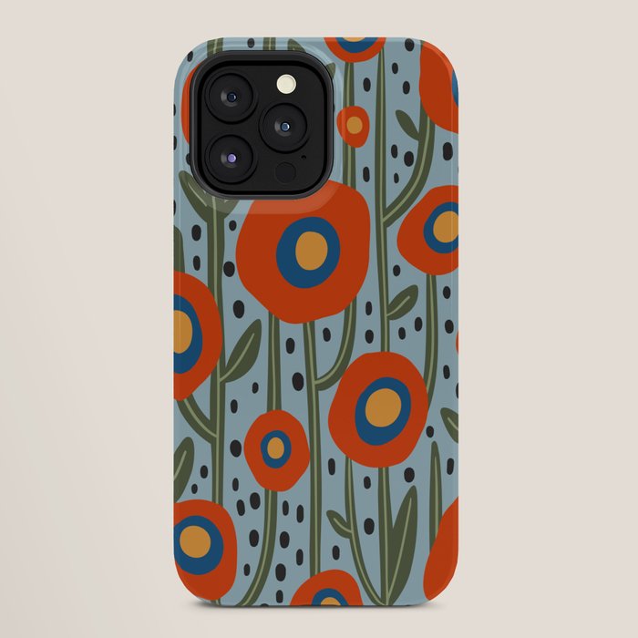 Flower Market Amsterdam, Modern Retro Flower Print iPhone Case Gallery Image 28