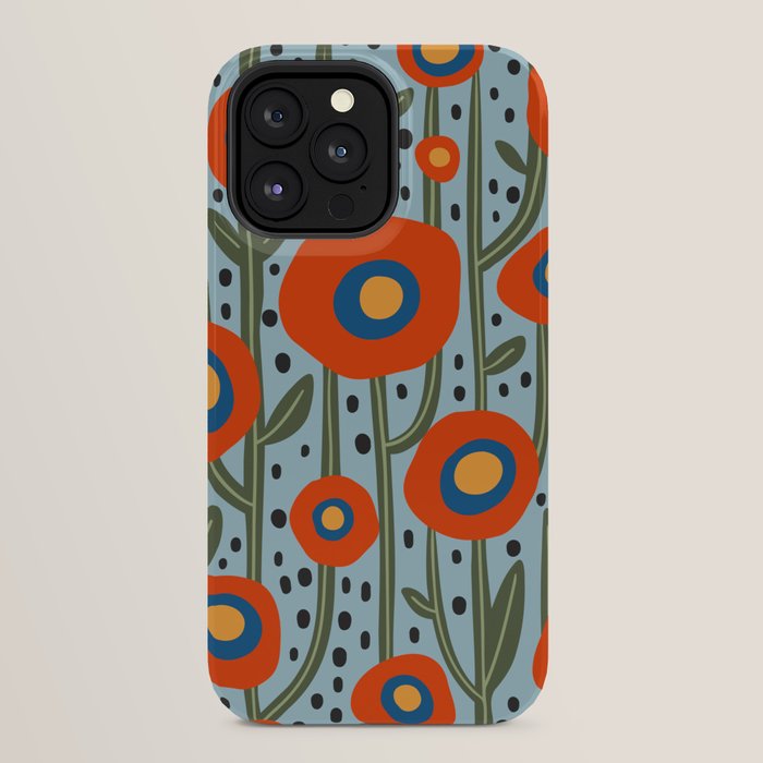 Flower Market Amsterdam, Modern Retro Flower Print iPhone Case Gallery Image 32