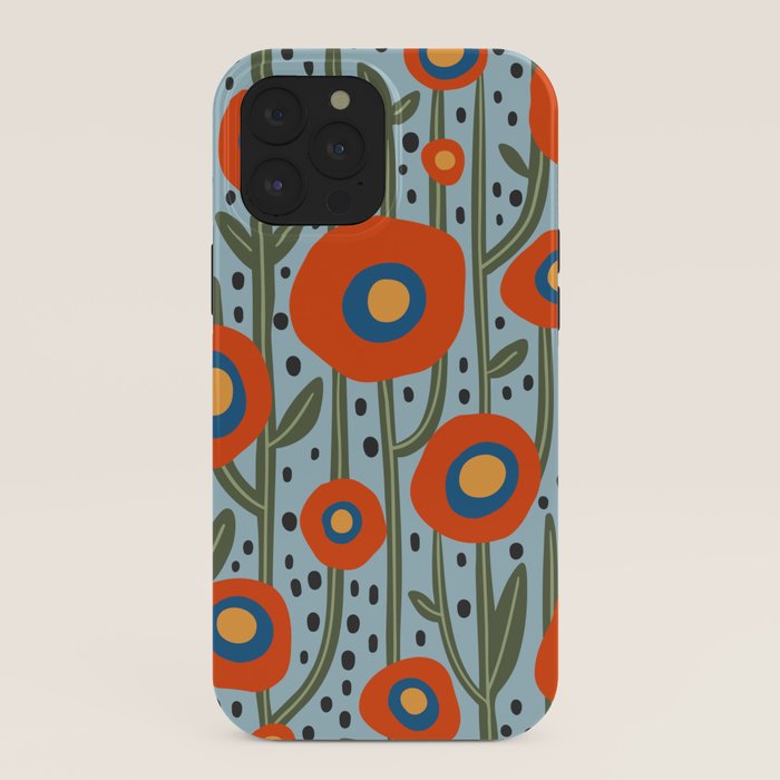 Flower Market Amsterdam, Modern Retro Flower Print iPhone Case Gallery Image 40