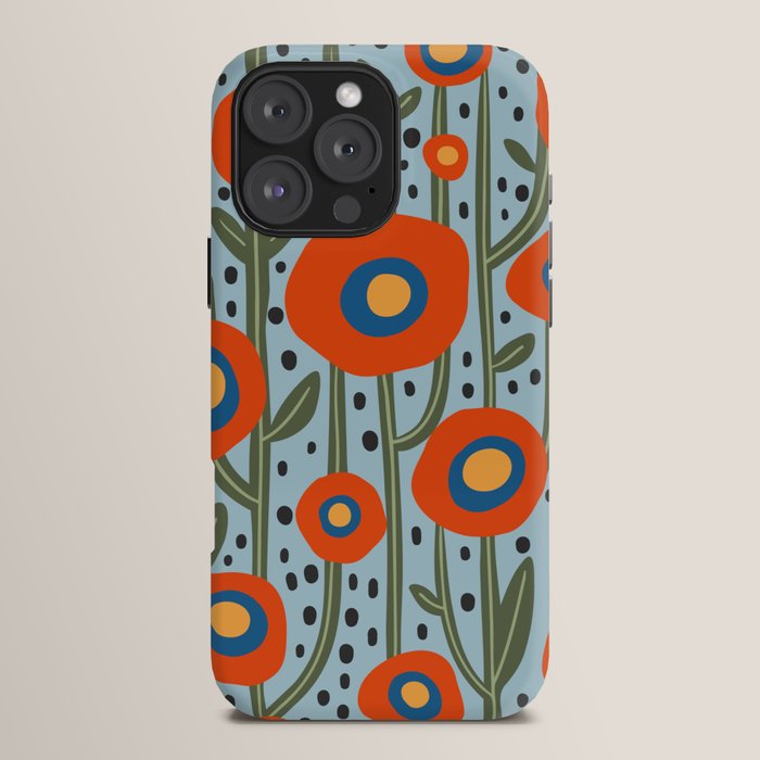 Flower Market Amsterdam, Modern Retro Flower Print iPhone Case Gallery Image 16