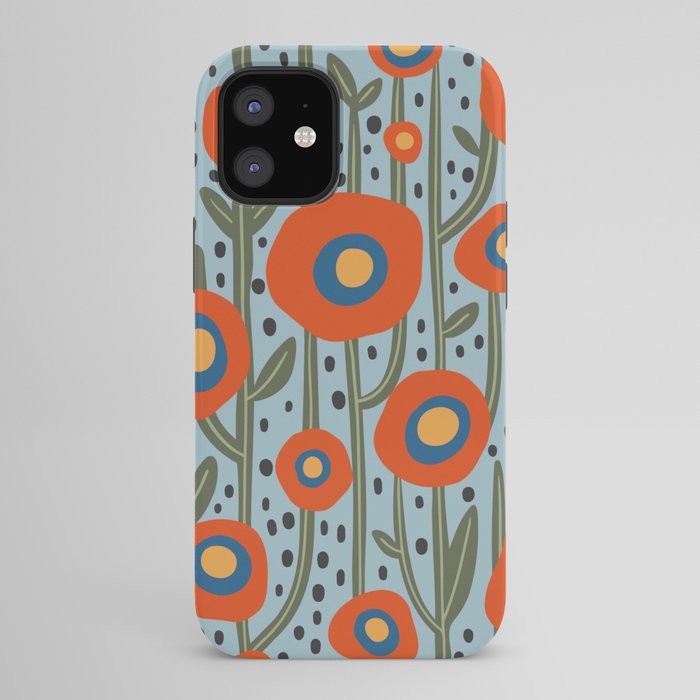 Flower Market Amsterdam, Modern Retro Flower Print iPhone Case Gallery Image 42