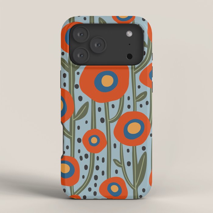 Flower Market Amsterdam, Modern Retro Flower Print iPhone Case Gallery Image 4