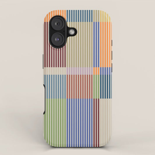 Linear Bauhaus Pattern 3. iPhone Case Gallery Image 1