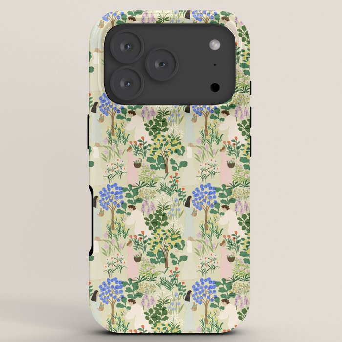 Ladies working in the garden (BEIGE) iPhone Case Gallery Image 7
