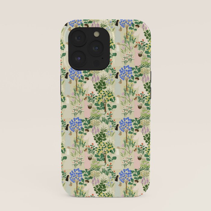 Ladies working in the garden (BEIGE) iPhone Case Gallery Image 39