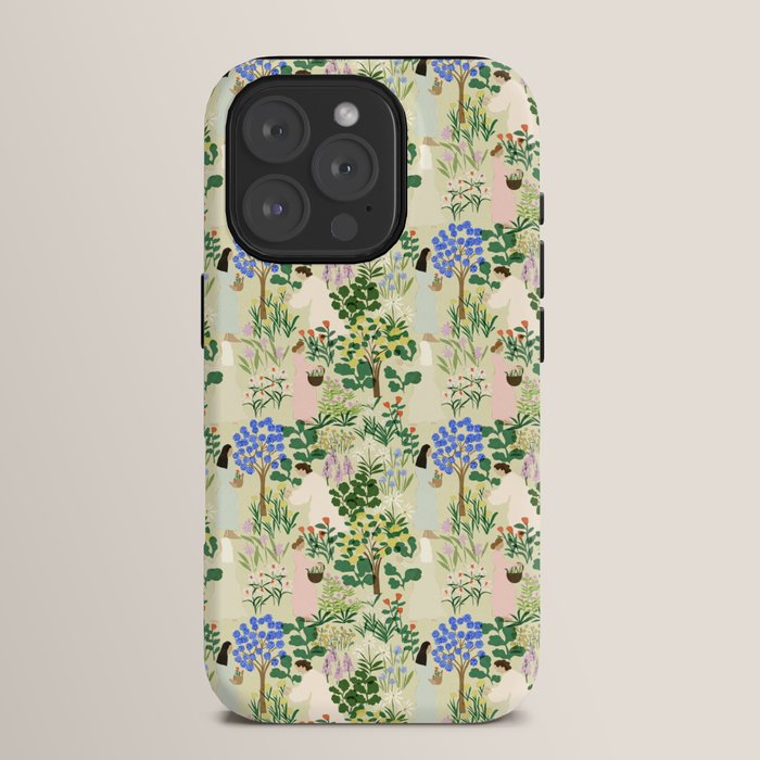 Ladies working in the garden (BEIGE) iPhone Case Gallery Image 15