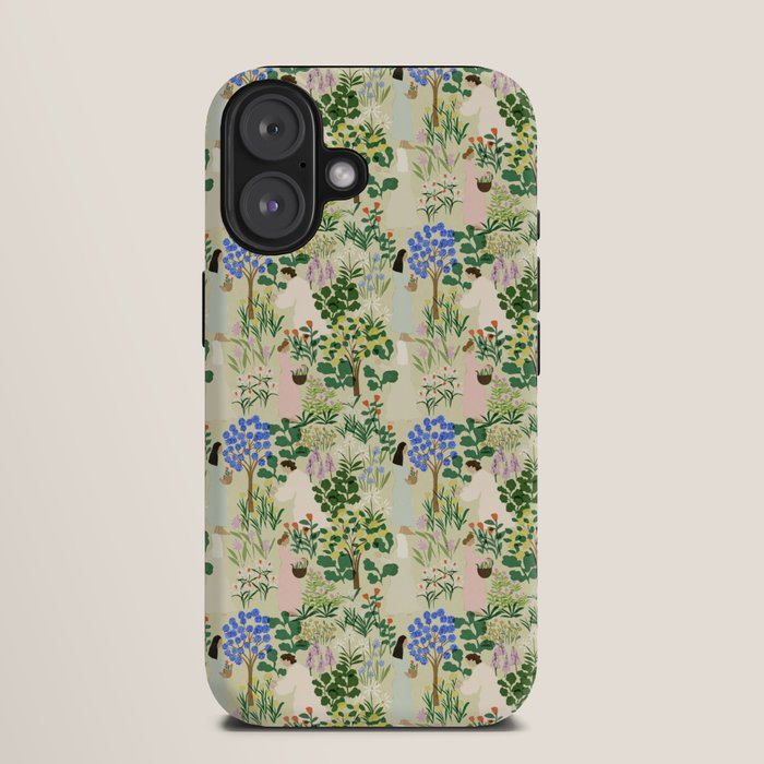 Ladies working in the garden (BEIGE) iPhone Case Gallery Image 9