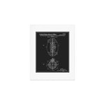 Football Patent - Black Art Print Gallery Image 1
