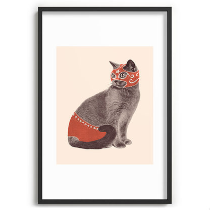 Cat Wrestler Framed Art Print Gallery Image 62