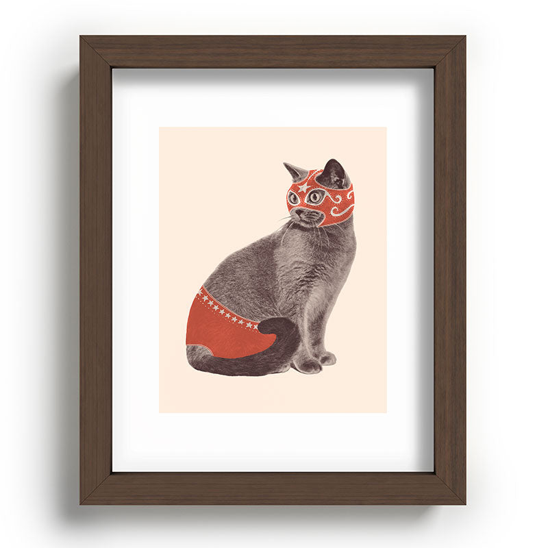 Cat Wrestler Framed Art Print Gallery Image 64