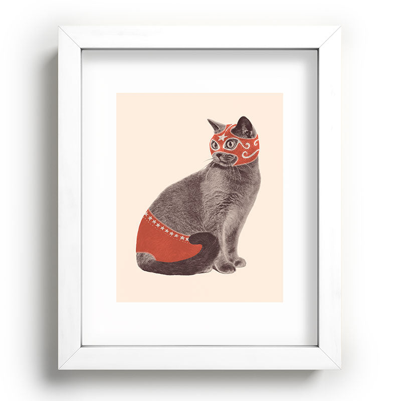 Cat Wrestler Framed Art Print Gallery Image 75