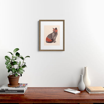 Cat Wrestler Framed Art Print Gallery Image 11