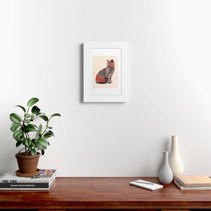 Cat Wrestler Framed Art Print Gallery Image 52