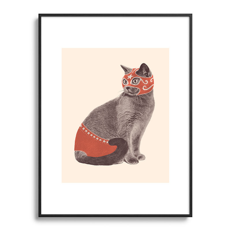 Cat Wrestler Framed Art Print Gallery Image 84