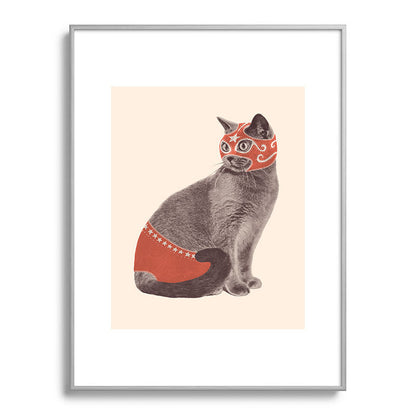 Cat Wrestler Framed Art Print Gallery Image 98