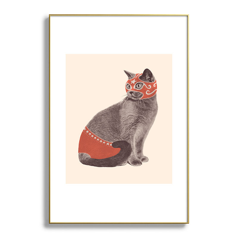 Cat Wrestler Framed Art Print Gallery Image 94