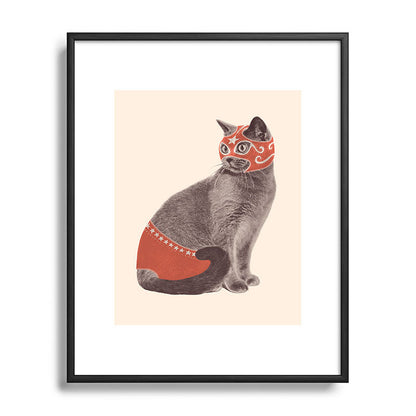 Cat Wrestler Framed Art Print Gallery Image 82